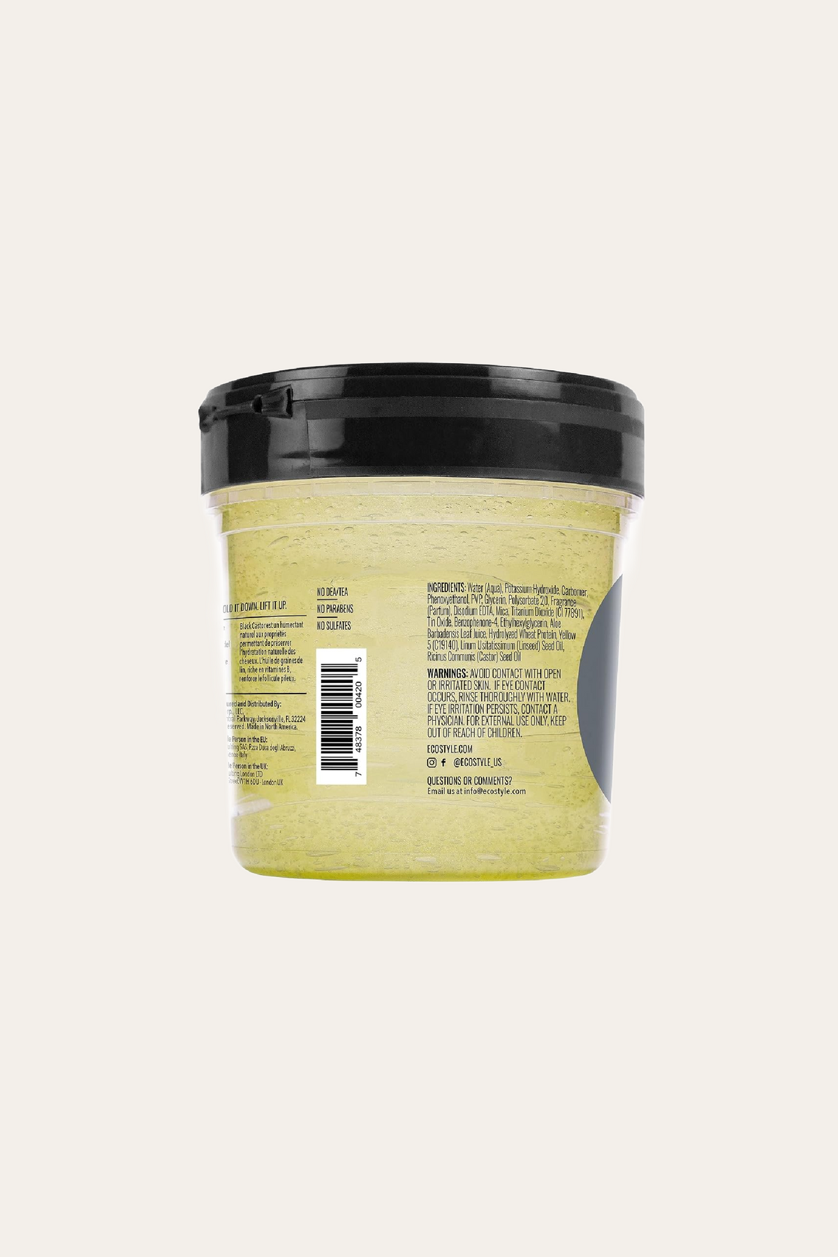Eco Style Black Castor & Flaxseed Oil Styling Gel