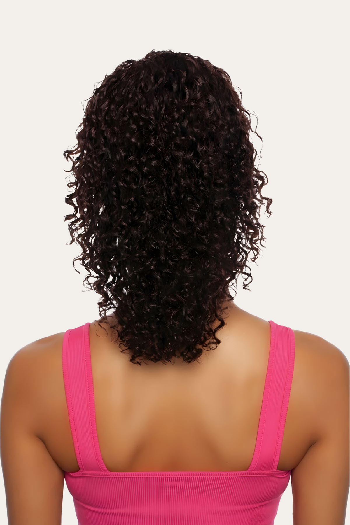 Human Hair Ponytail Pristine Deep Curly Drawstring Ponytail 16"