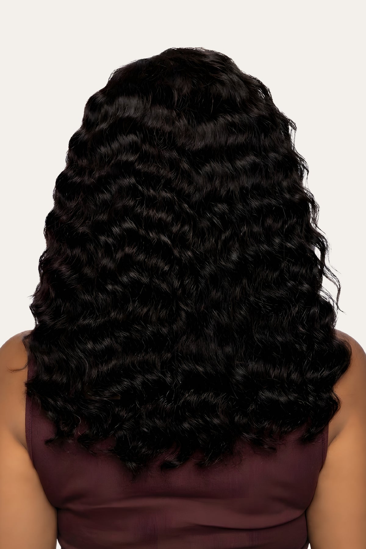 Mane Concept Ear-to-Ear Hand-Tied Deep Wave Wig 18"