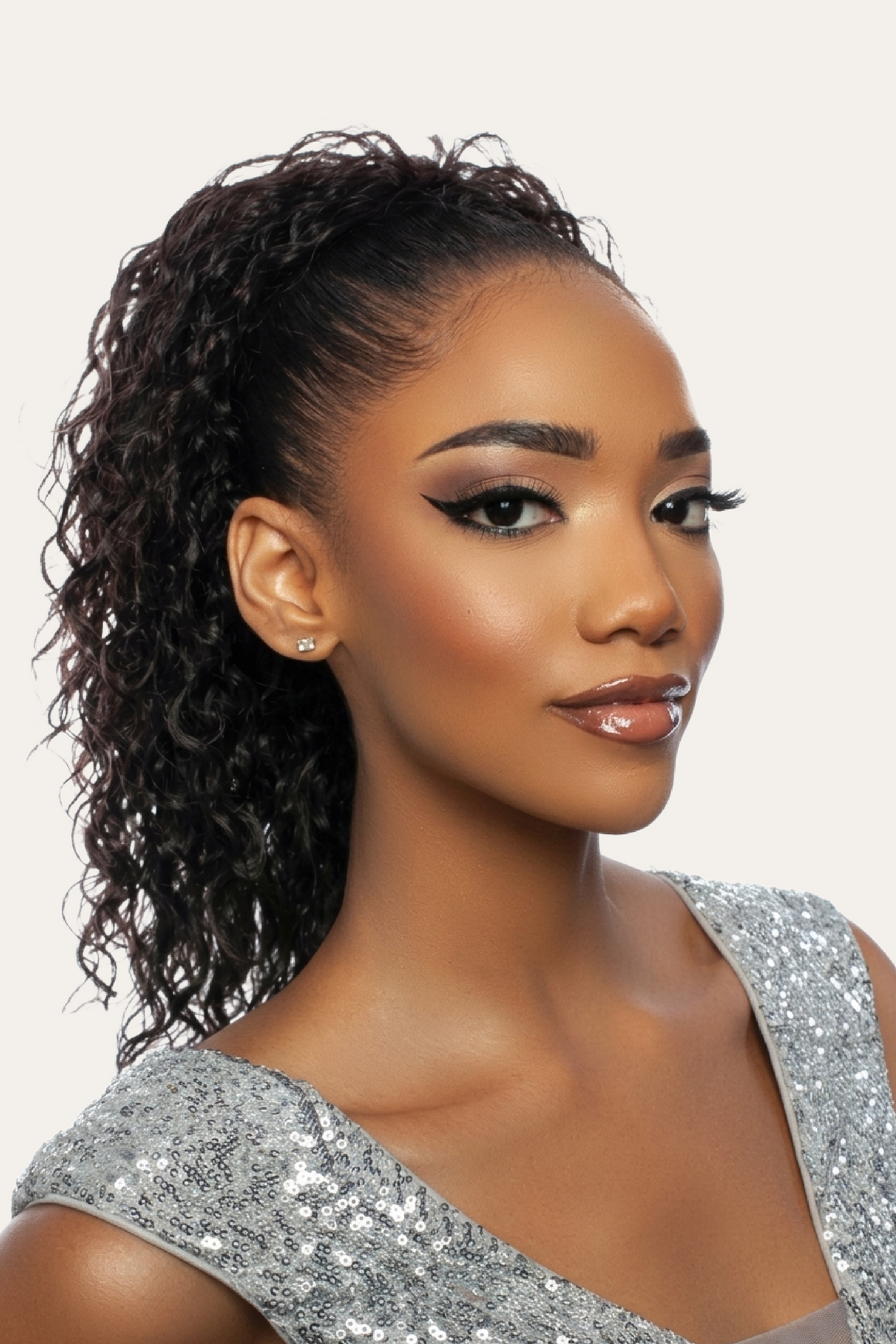 Mane Concept PRPE04 Spanish Wave Drawstring Ponytail 16"