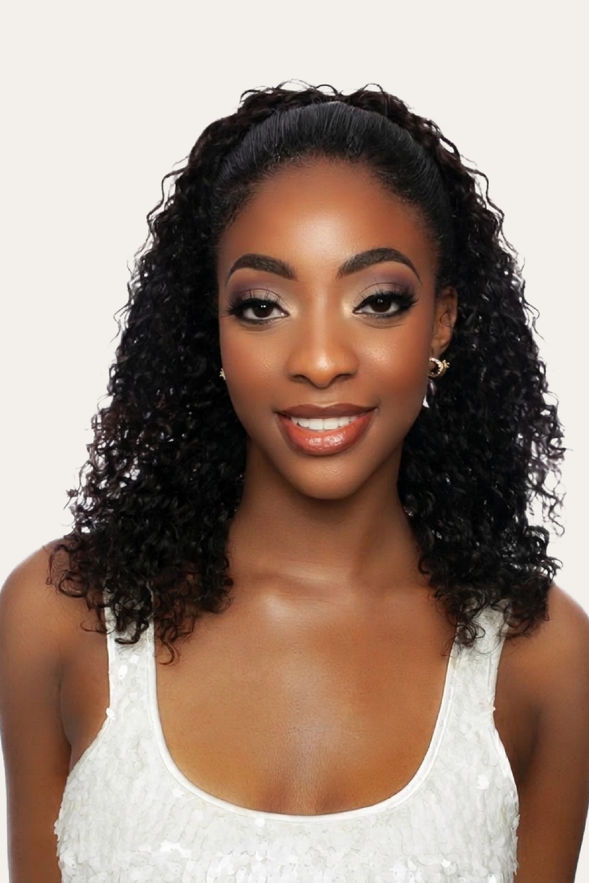 Mane Concept Spanish Wave Drawstring Ponytail 20" Pristine