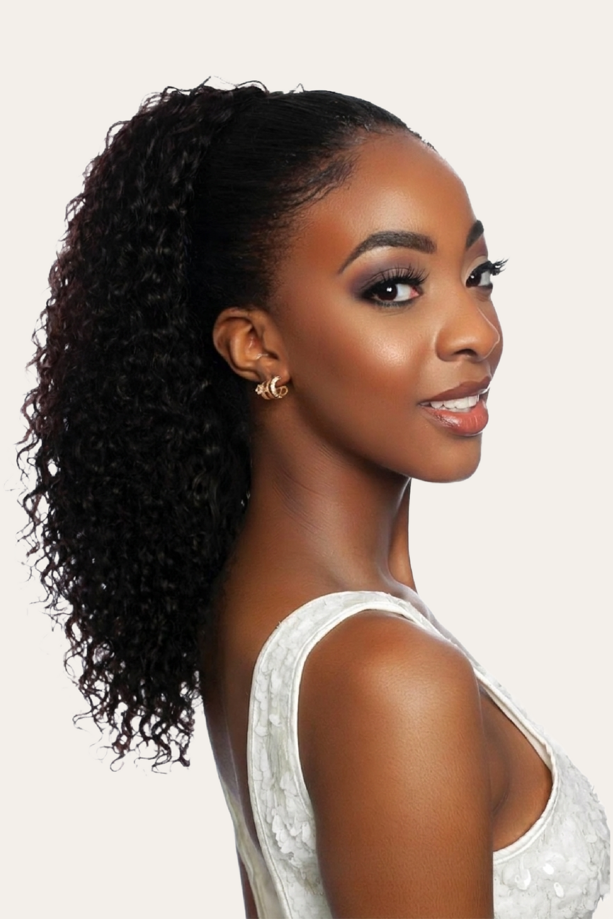 Mane Concept Spanish Wave Drawstring Ponytail 20" Pristine