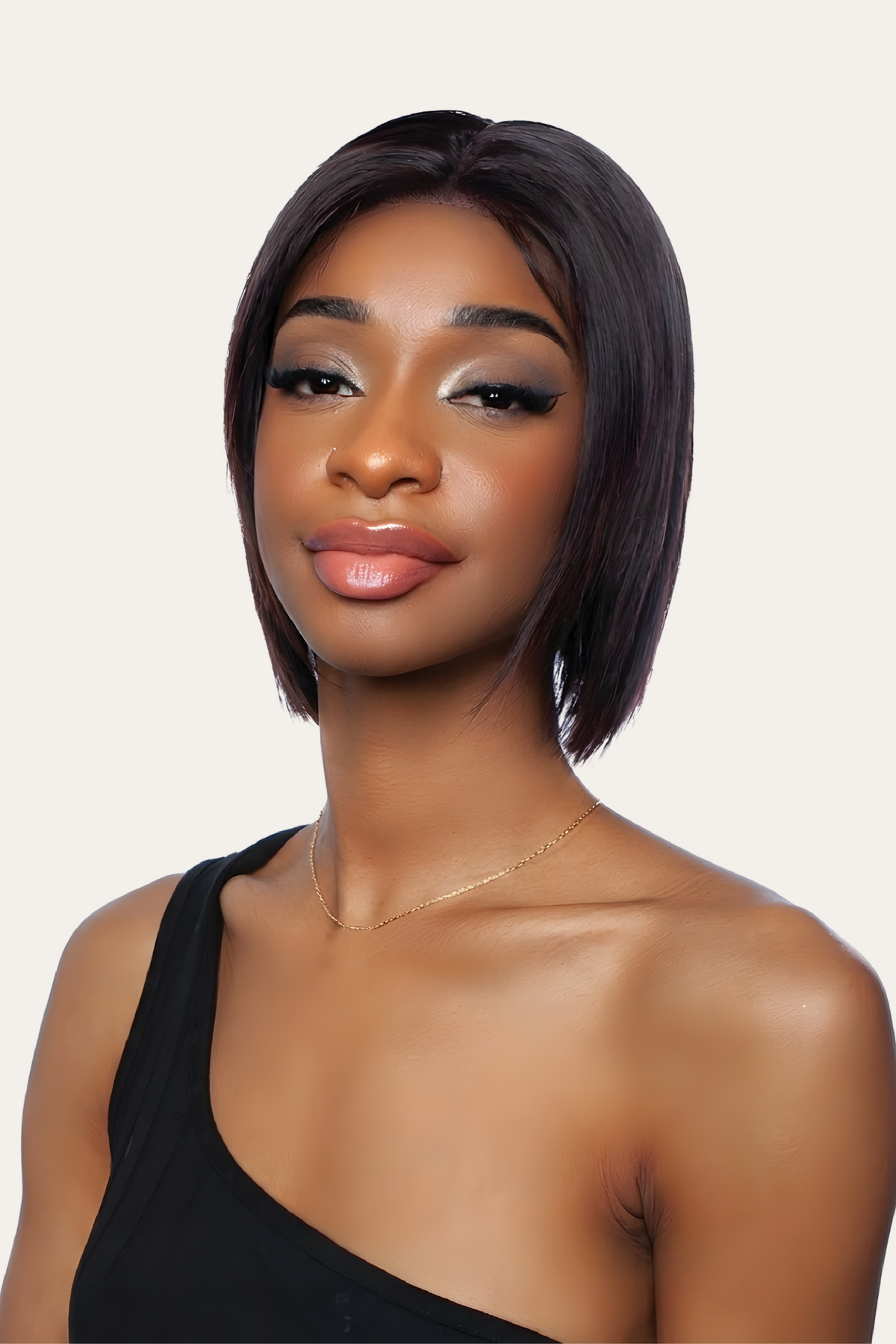 Mane Concept Ear-to-Ear Hand-Tied Straight Bob Wig 10"
