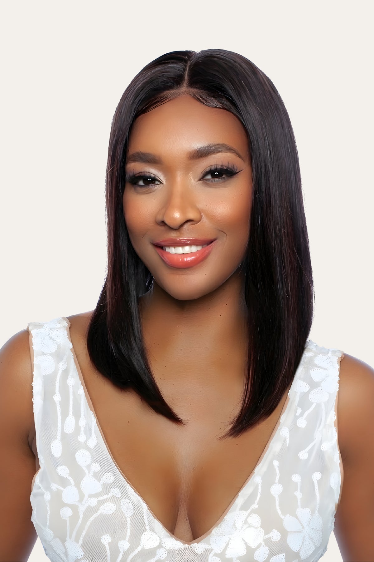 Mane Concept 11A 13x4 HD Lace Front Straight Bob Wig, 14"