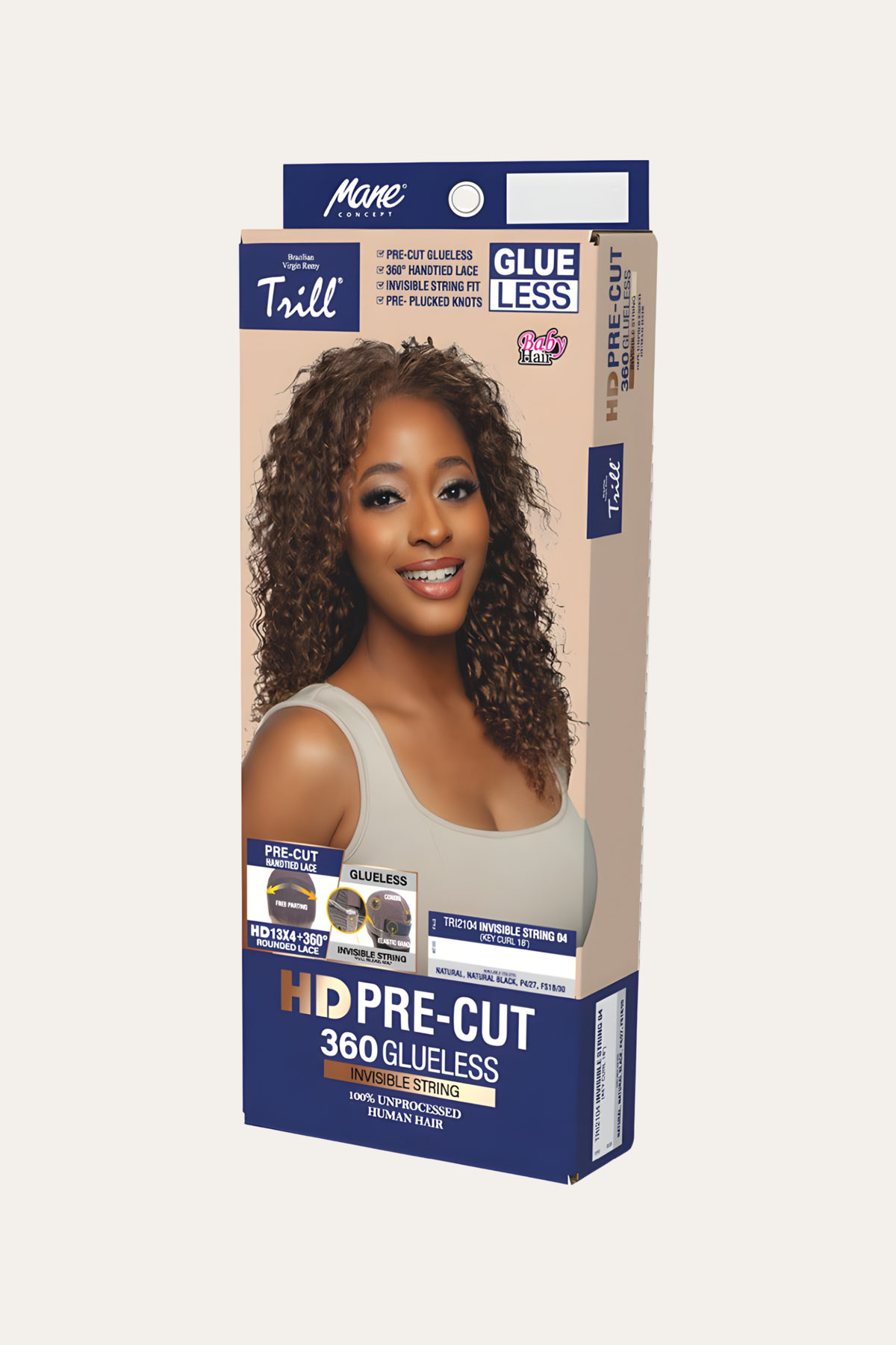 Mane Concept Trill TRI2104 Key Curl HD Lace Wig 18"