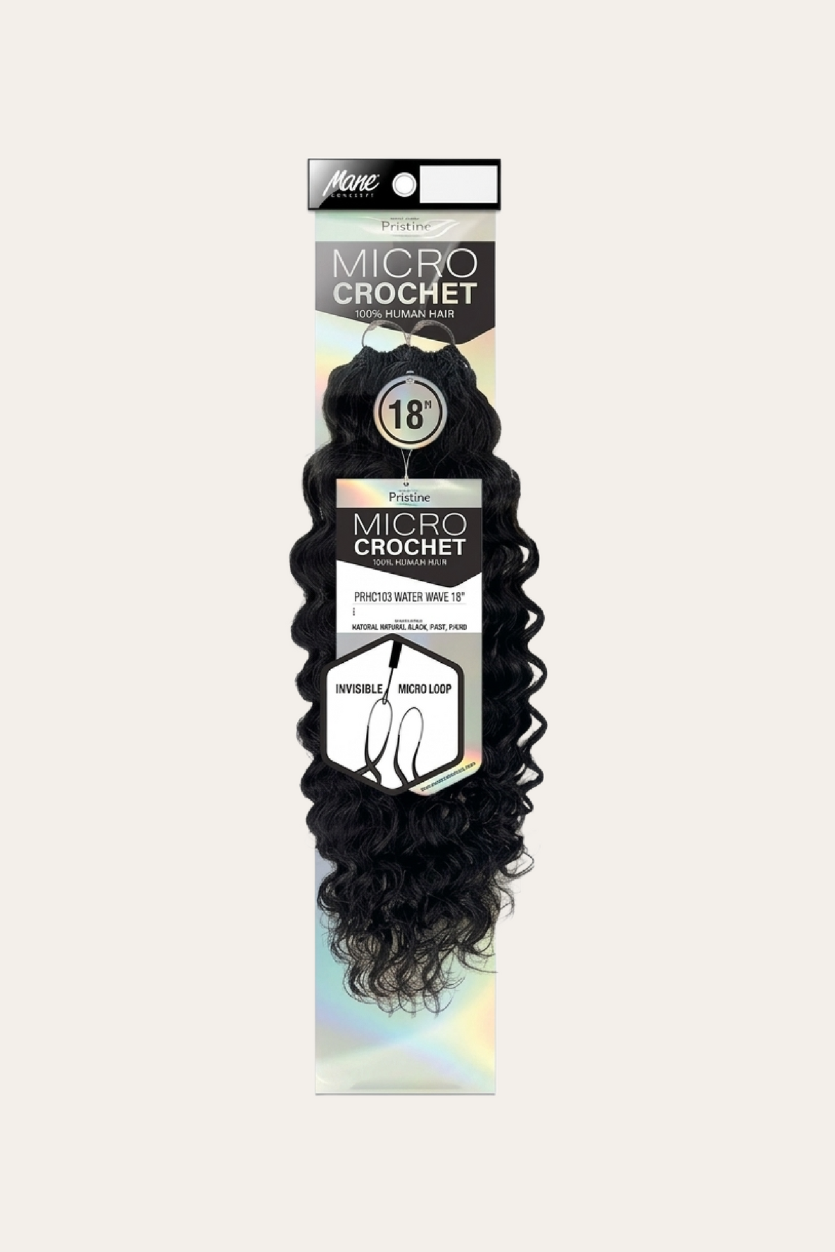 Mane Concept Feather Micro Crochet - Water Wave 18"