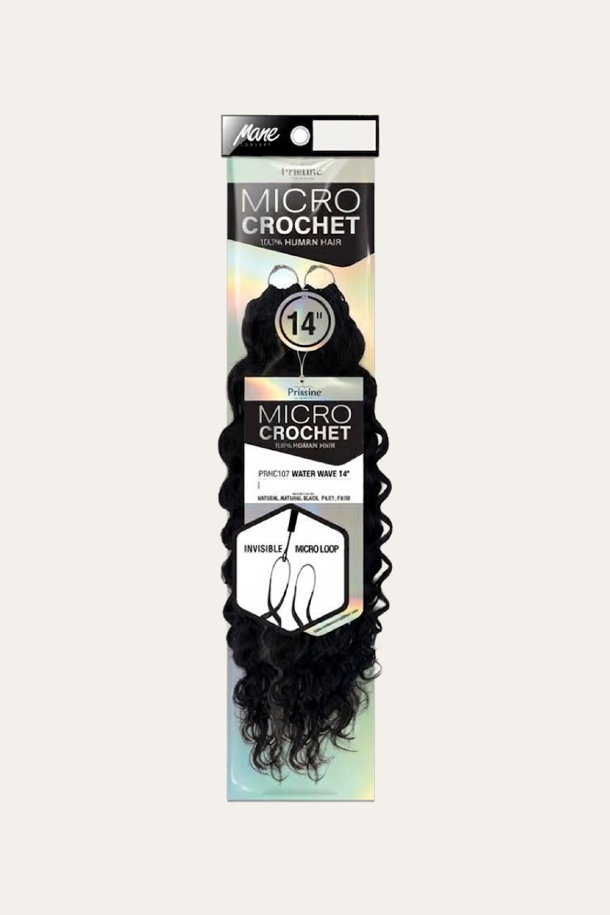 Mane Concept Feather Micro Crochet - Water Wave 14"