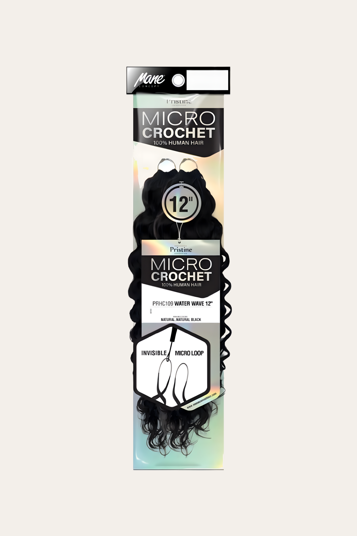 Mane Concept Feather Micro Crochet - Water Wave 12"