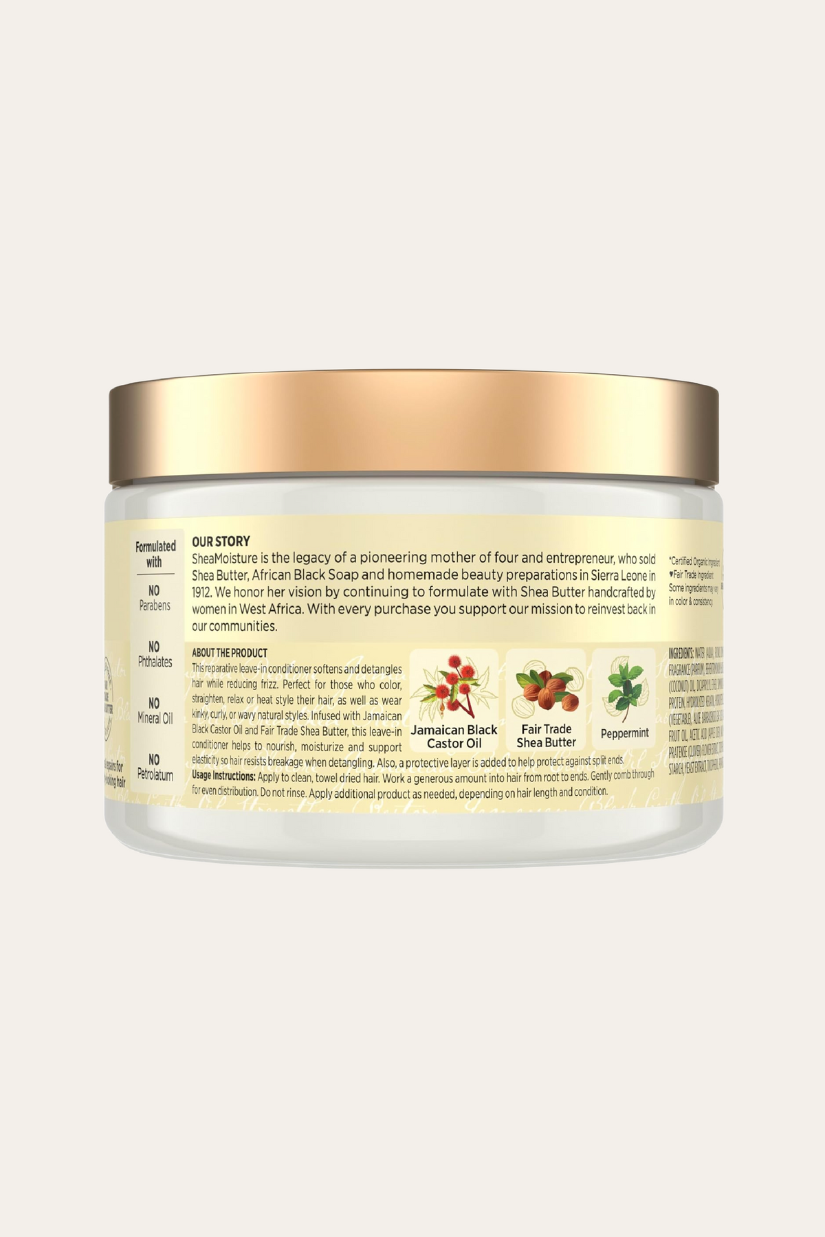 Shea Moisture Jamaican Black Castor Oil Leave-In Conditioner 11.5 Oz