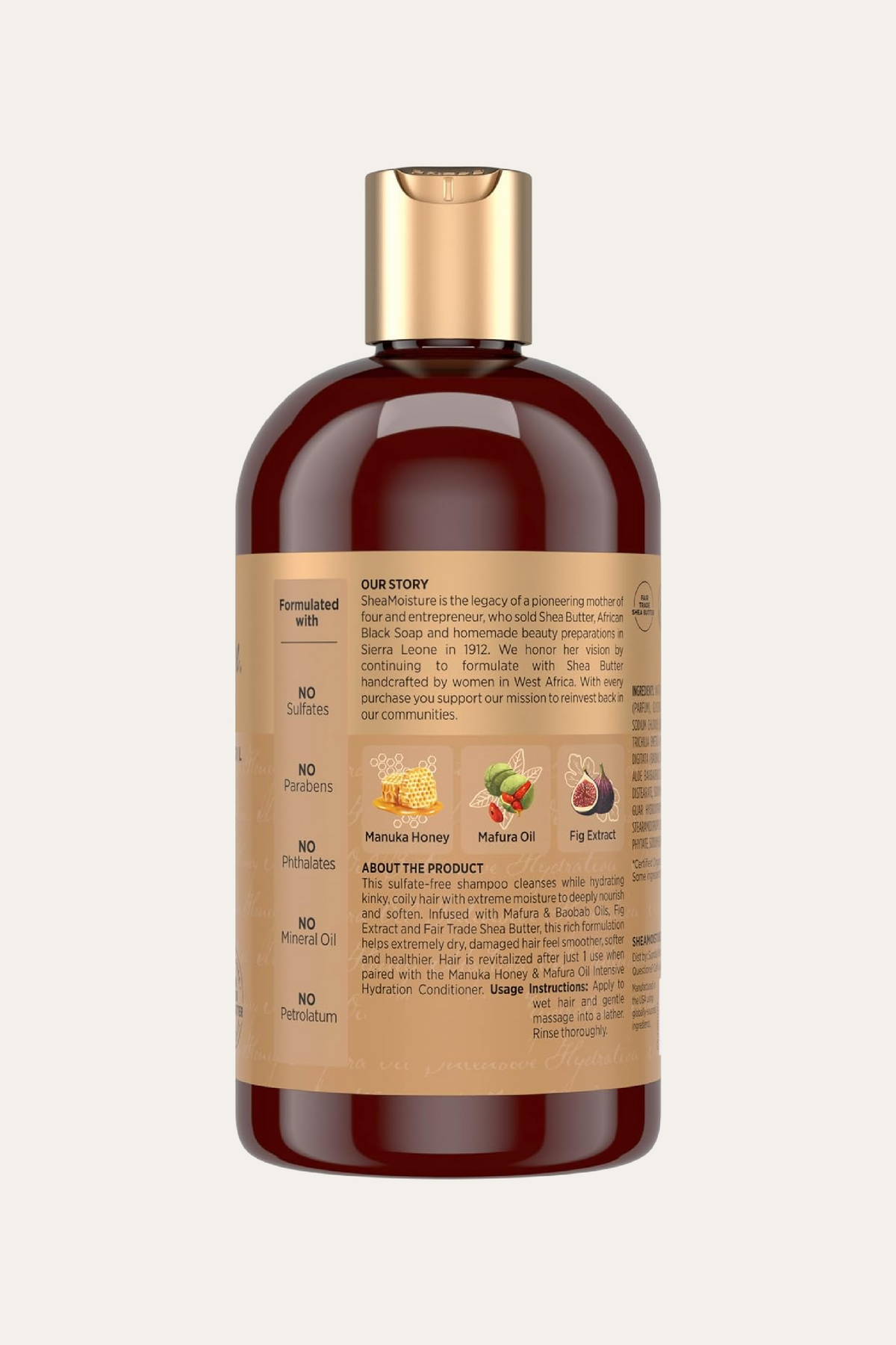 Shea Moisture Manuka Honey & Mafura Oil Intensive Hydration Shampoo 13 Oz