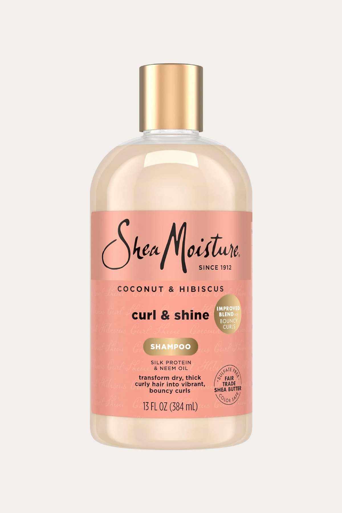 Shea Moisture Coconut & Hibiscus Curl & Shine Hair Shampoo 13 Oz