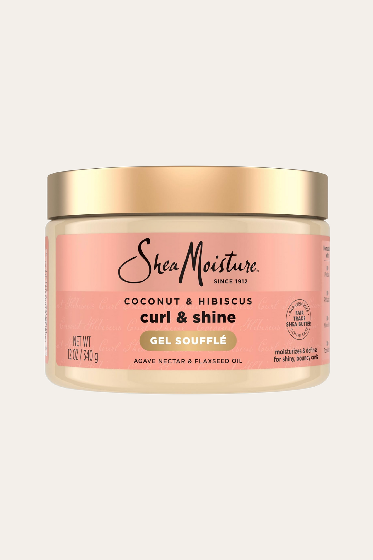 SheaMoisture Coconut & Hibiscus Curling Gel Souffle 12 Oz