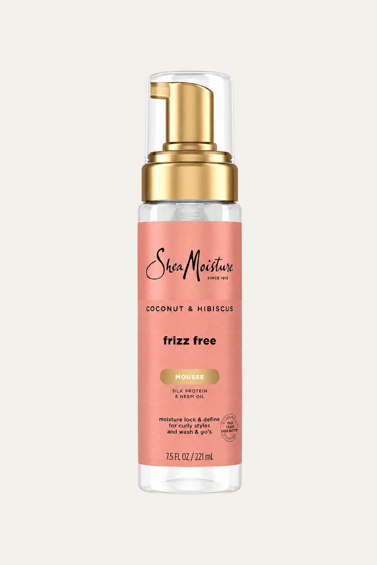 Shea Moisture Coconut & Hibiscus Frizz-Free Curl Mousse 7.5 Oz
