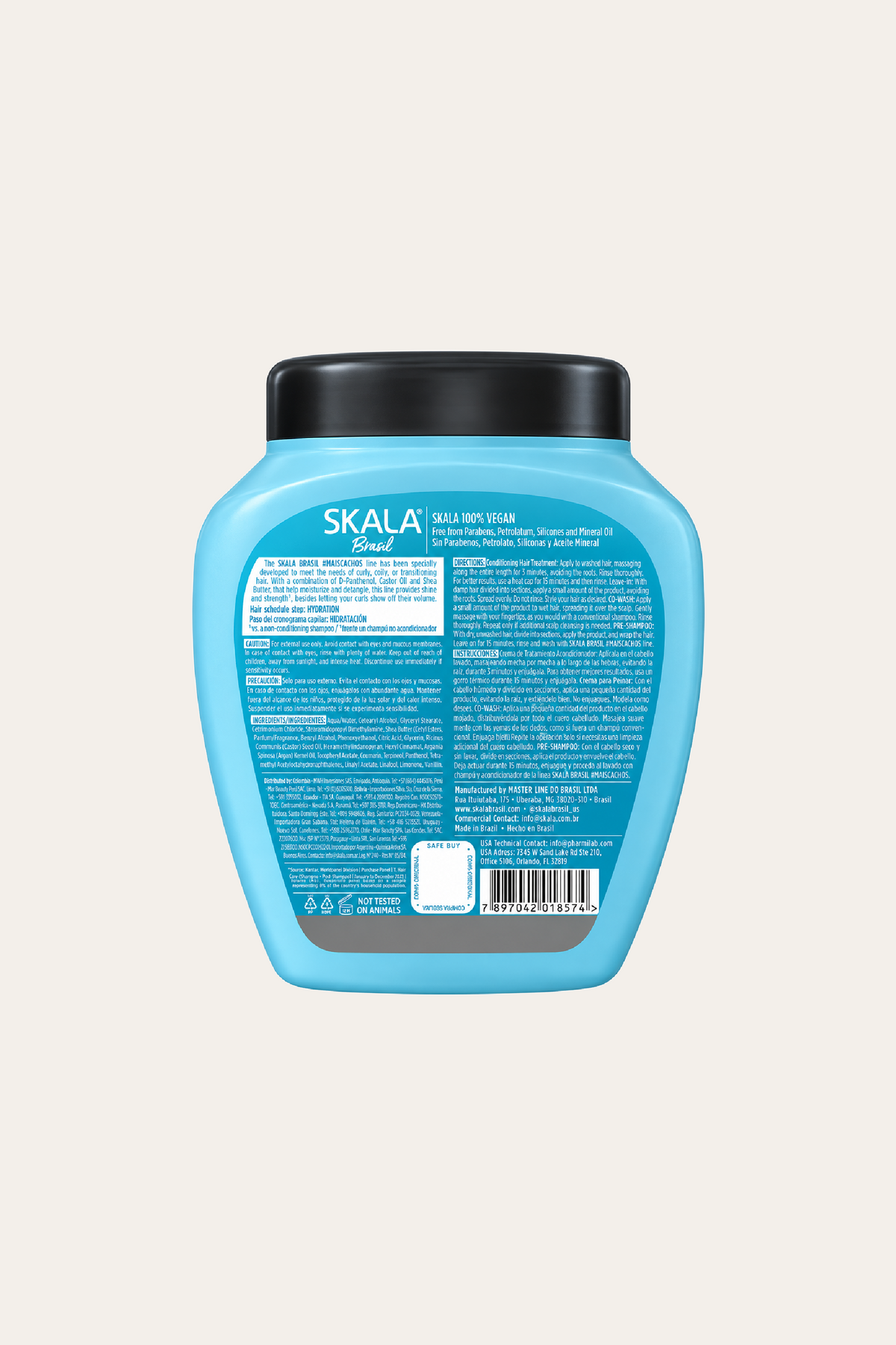 Skala Brasil Mais Cachos 2-in-1 Treatment Cream and Leave-in 35.2 Oz
