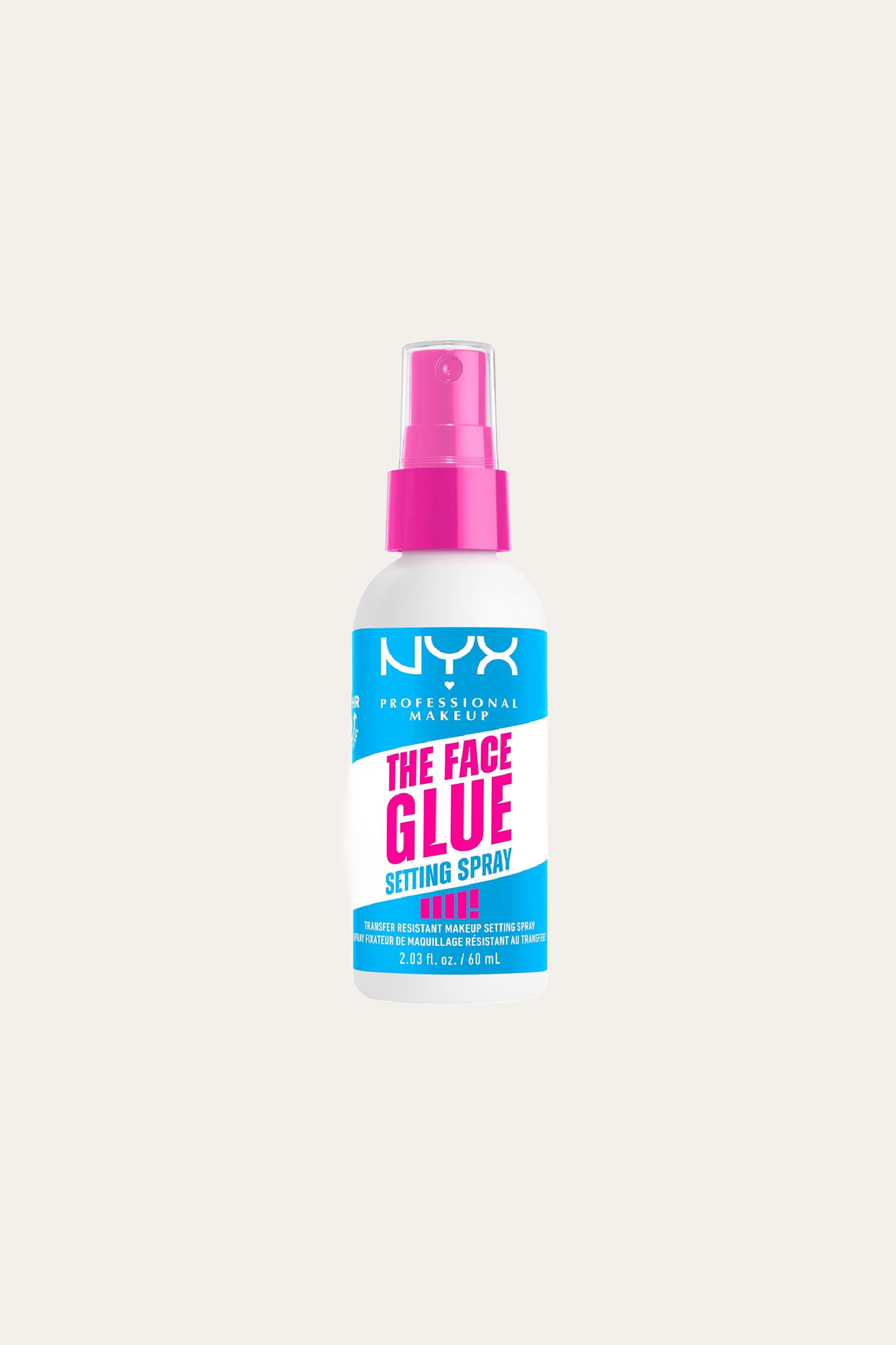 NYX Professional Makeup The Face Glue Makeup Setting Spray 2.03 Oz