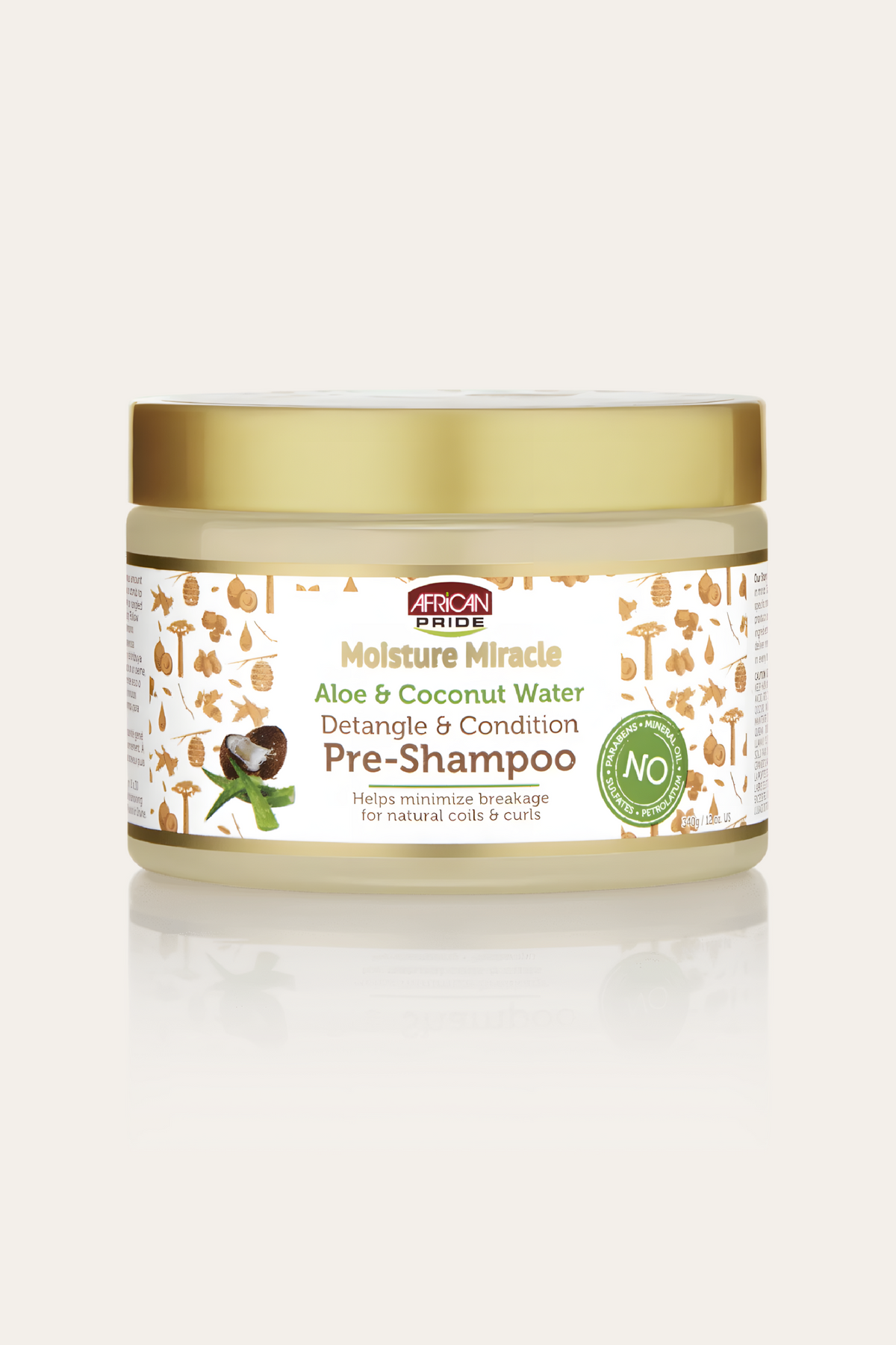 African Pride Moisture Miracle Aloe & Coconut Water Pre-Shampoo 12 Oz