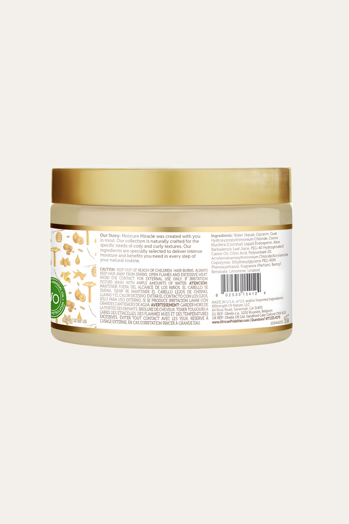 African Pride Moisture Miracle Aloe & Coconut Water Pre-Shampoo 12 Oz