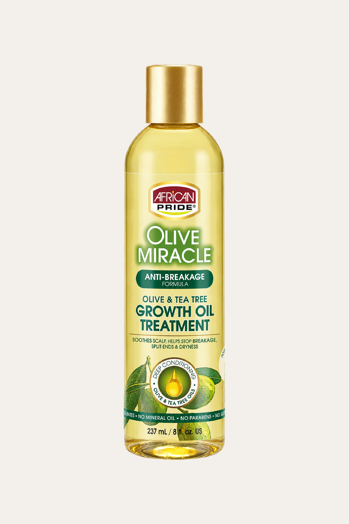 African Pride Olive Miracle Growth Oil 8 Oz