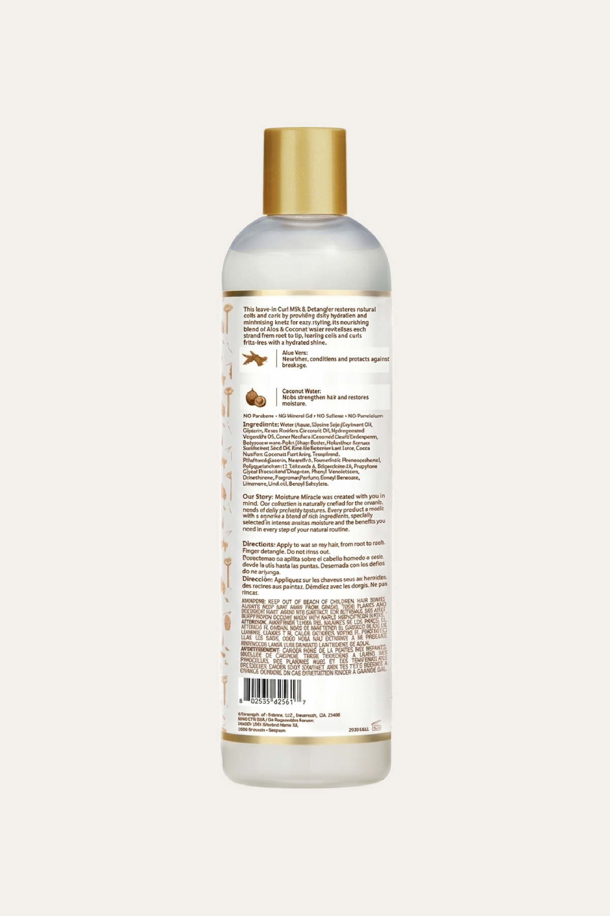 African Pride Moisture Miracle Curl Milk & Detangler 12 Oz