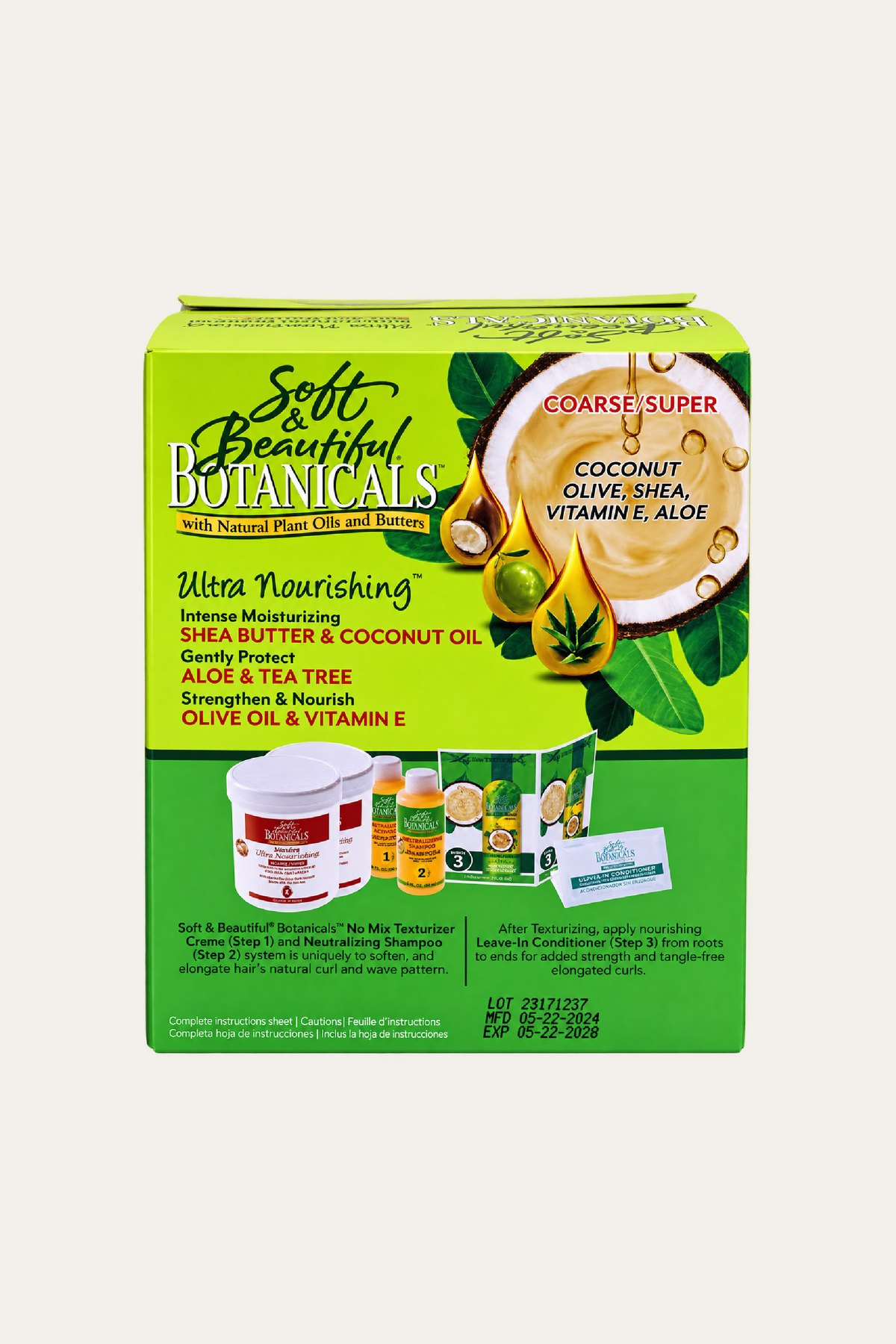 Soft & Beautiful Botanicals Texturizer Kit Coarse