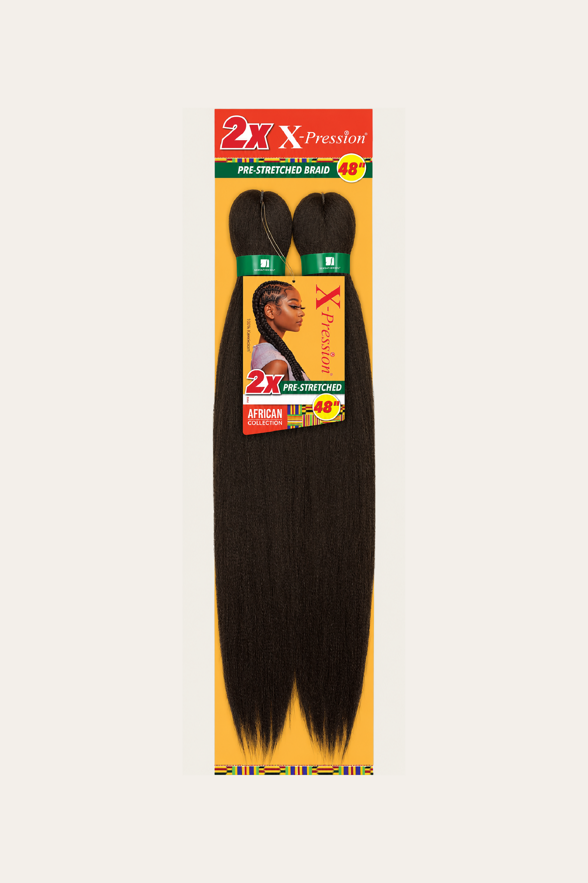 Sensationnel African Collection 2X X-Pression Pre-Stretched Braid 48"