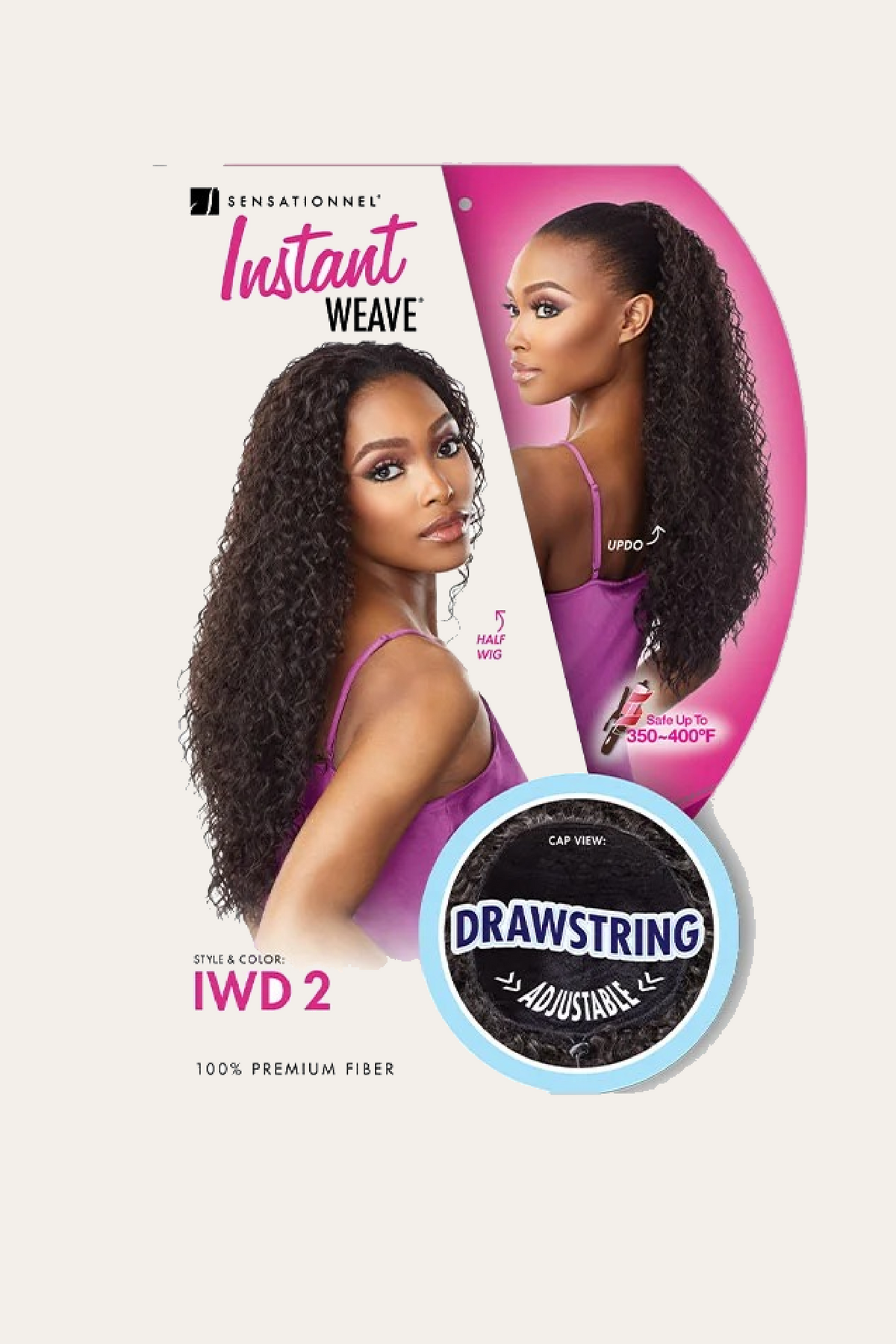 Sensationnel Instant Weave Half Wig IW Drawstring Cap 002