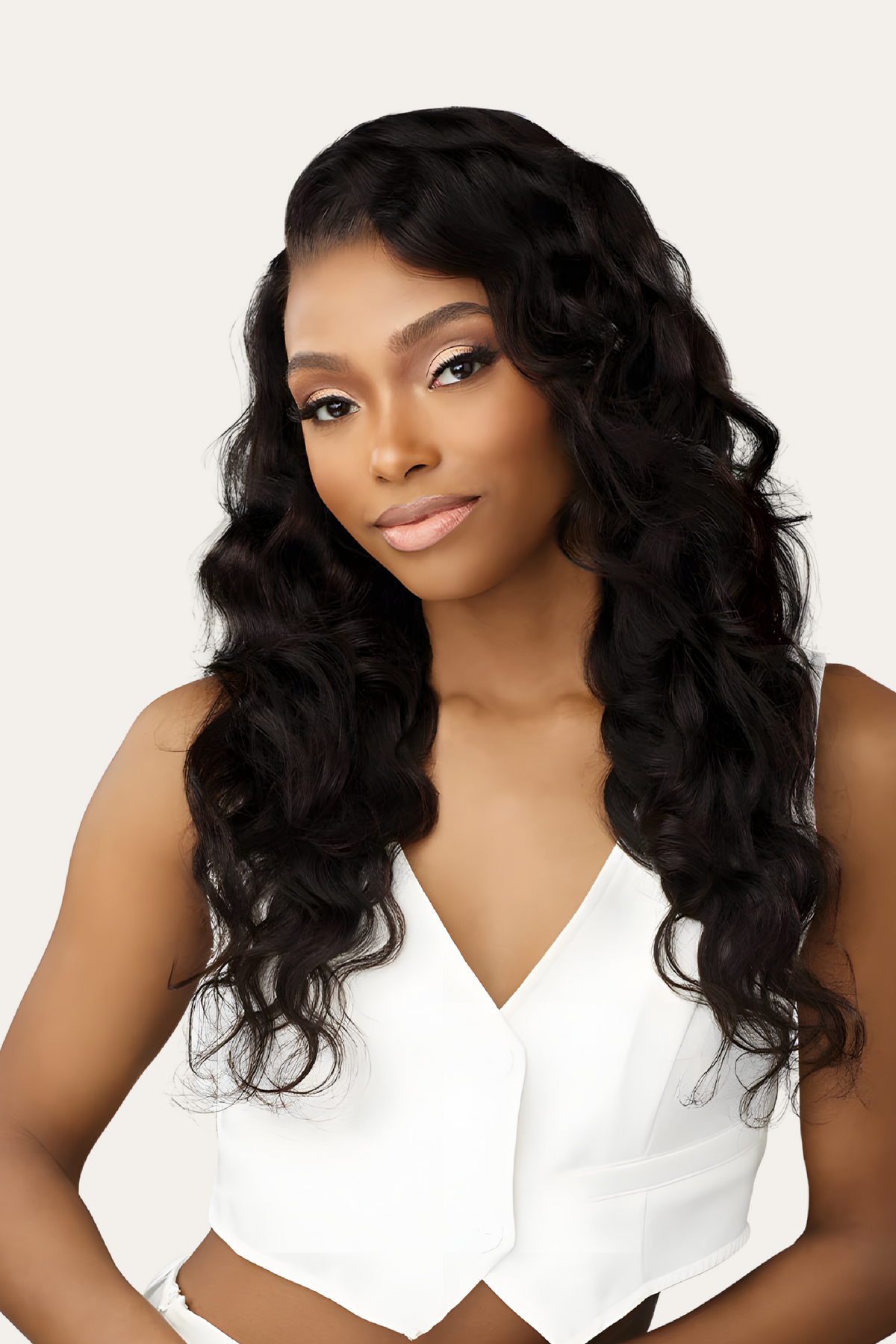 Sensationnel 13A Human Hair 13x4 Lace Frontal Wig, Body Wave, 24"