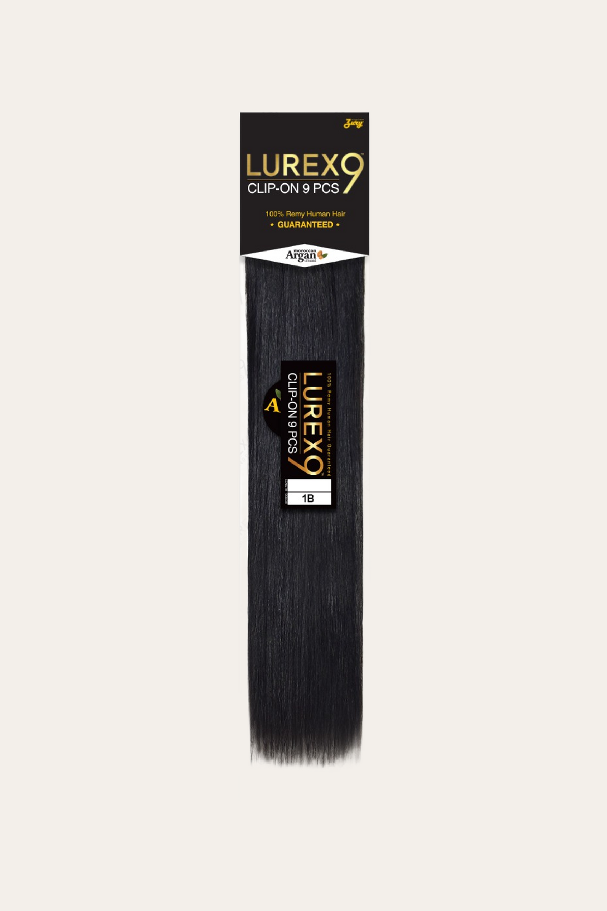 Zury LUREX 9-Piece-Set Clip-On Hair Extensions Straight