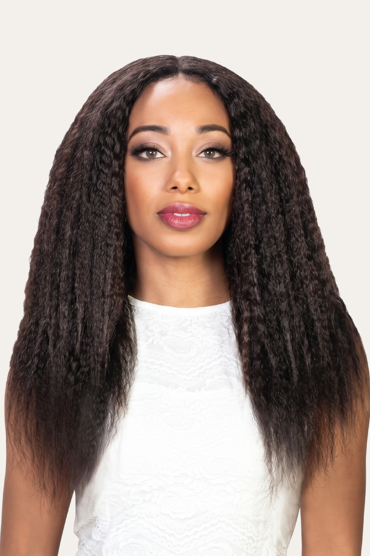 Zury Lurex Kinky Straight 16" Remy Human Hair 9pcs Clip-In