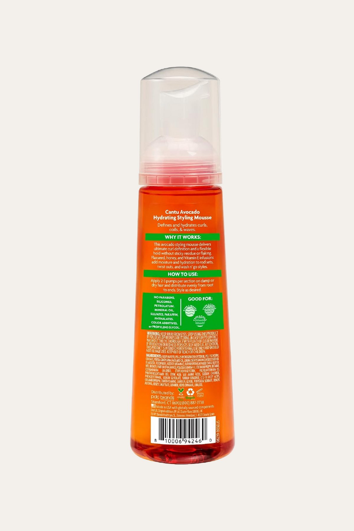 Cantu Avocado Hydrating Mousse  8.4 Oz