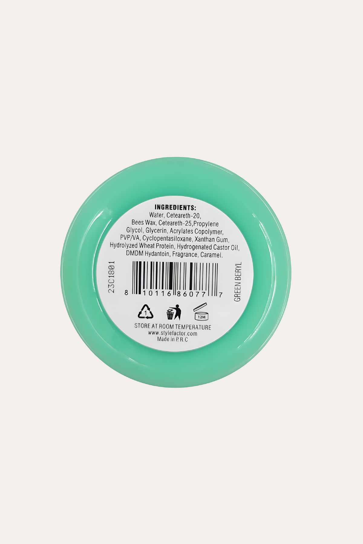 Style Factor Edge Booster Extra Strength Pomade Green Beryl 3.38 Oz