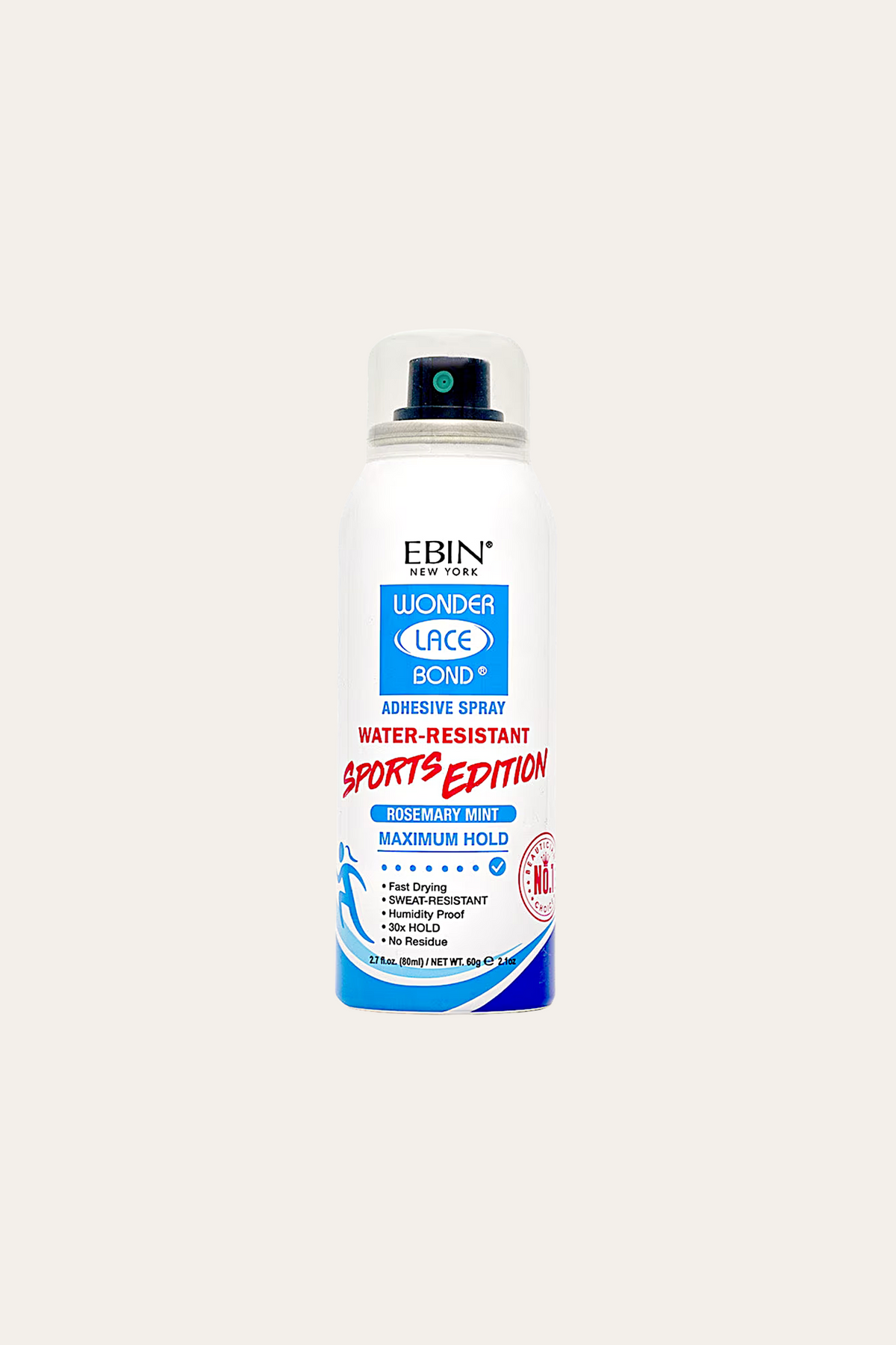 Ebin New York Wonder Lace Bond Adhesive Spray Maximum Hold Sports Edition 2.7 Oz