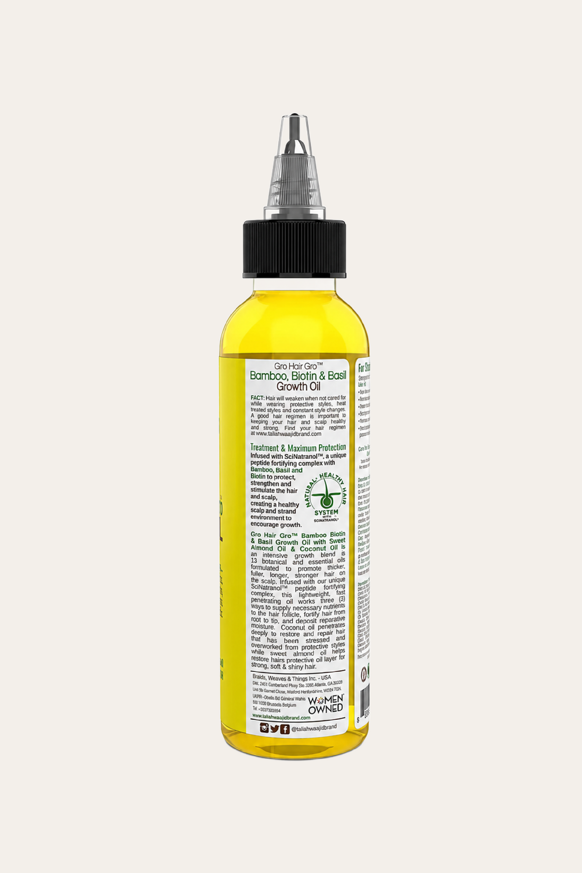 Taliah Waajid Hair Gro Bamboo & Coconut Milk Growth Oil, 4 Oz