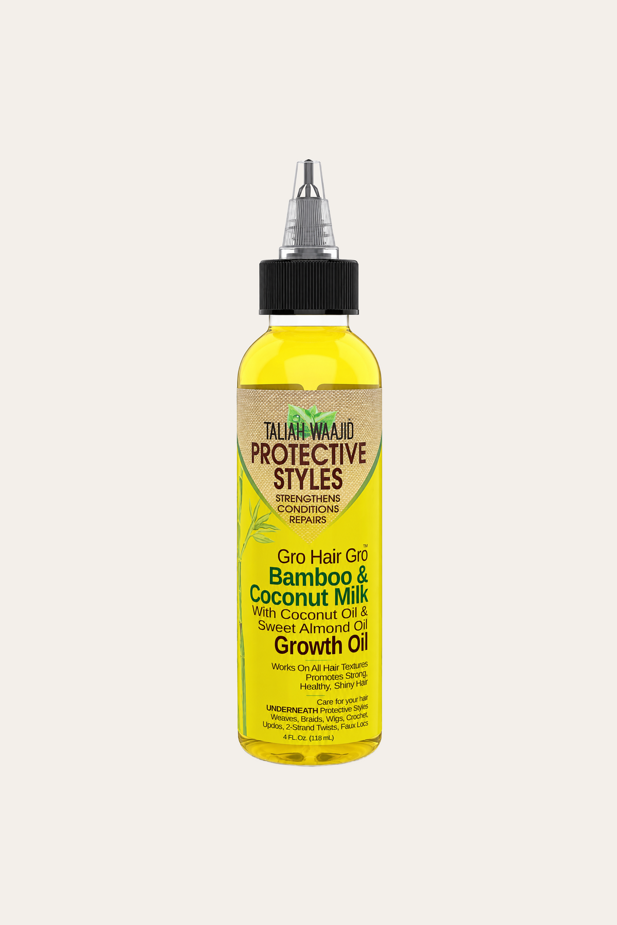 Taliah Waajid Hair Gro Bamboo & Coconut Milk Growth Oil, 4 Oz