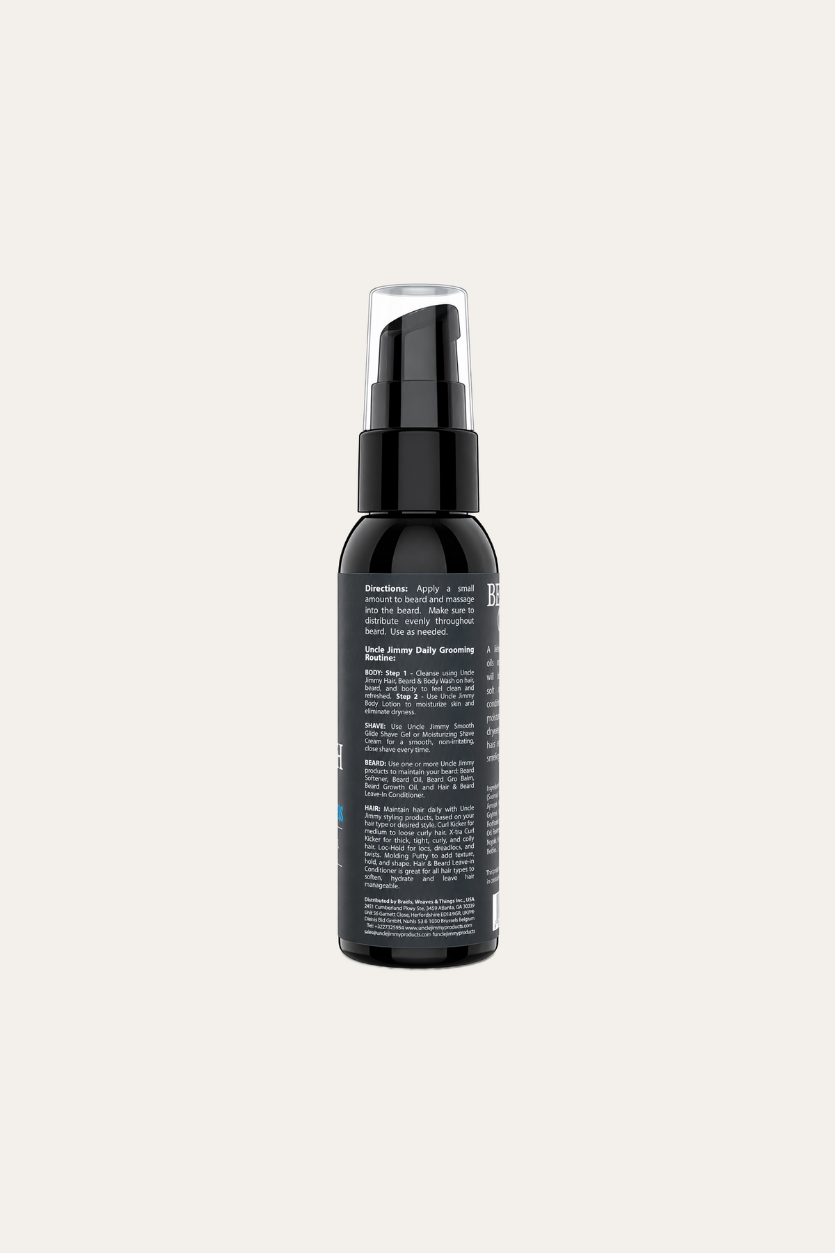 Uncle Jimmy Beard Growth Oil 2 Oz
