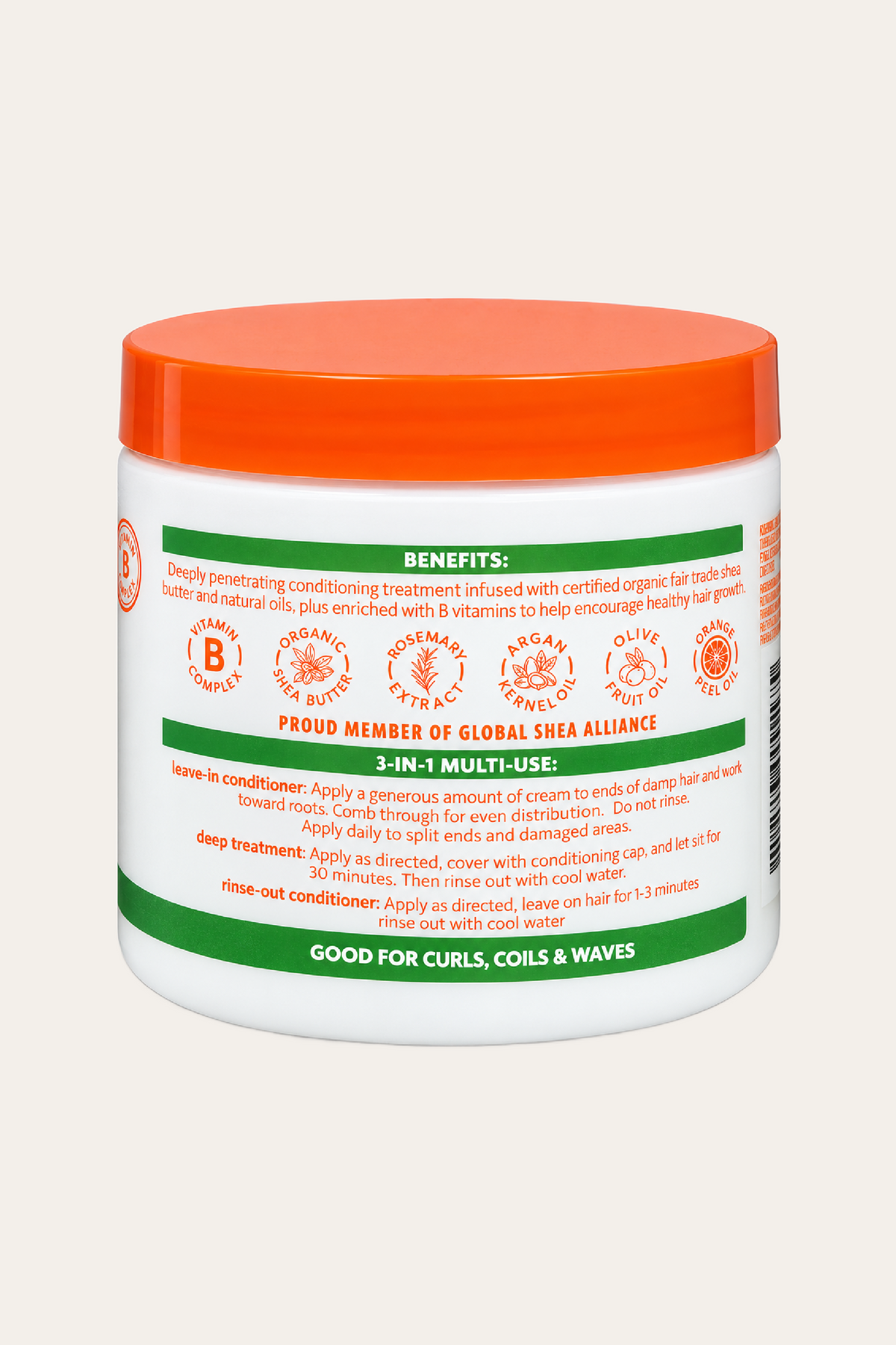 Cantu Argan Oil Leave in Conditioning Repair Cream, 16 Oz