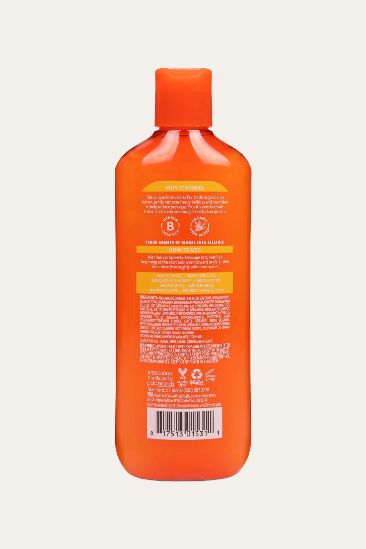 Cantu Shea Butter Sulfate-Free Cleansing Cream Shampoo 13.5 Oz