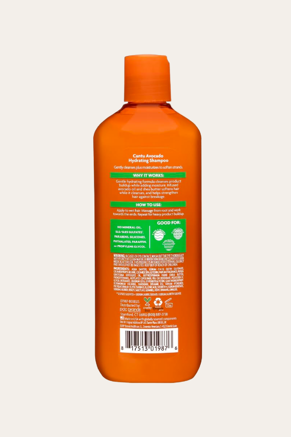 Cantu Avocado Hydrating Shampoo, Sulfate-Free 13.5 Oz