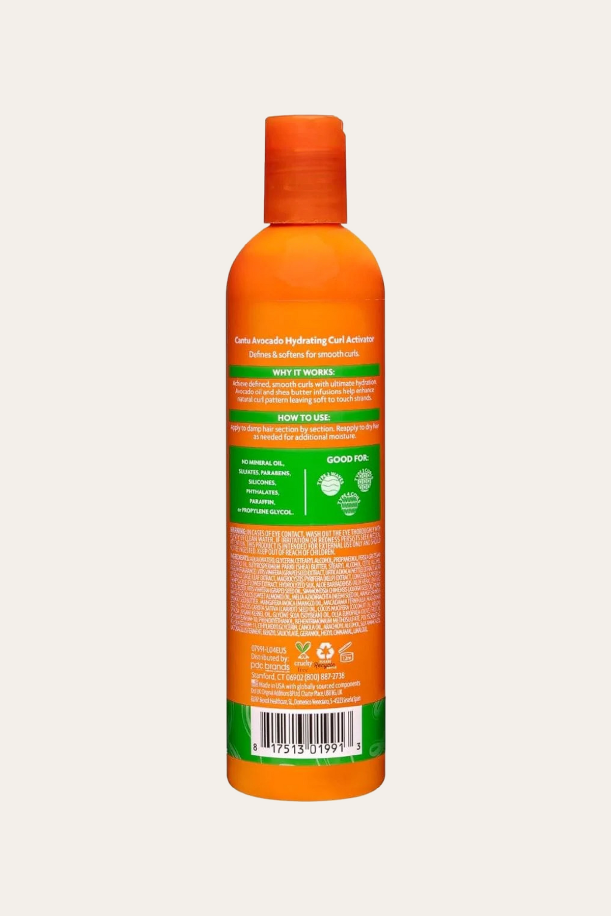 Cantu Avocado Hydrating Curl Activator Cream , 12 Oz