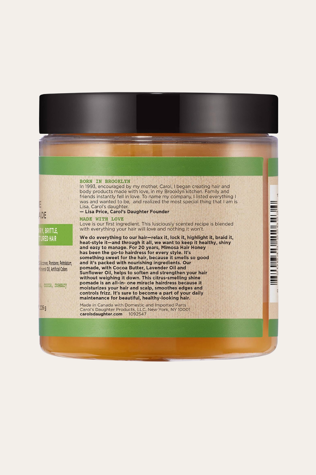 Carol'S Daughter Mimosa Hair Honey Shine Pomade Hairdress, 8 Oz