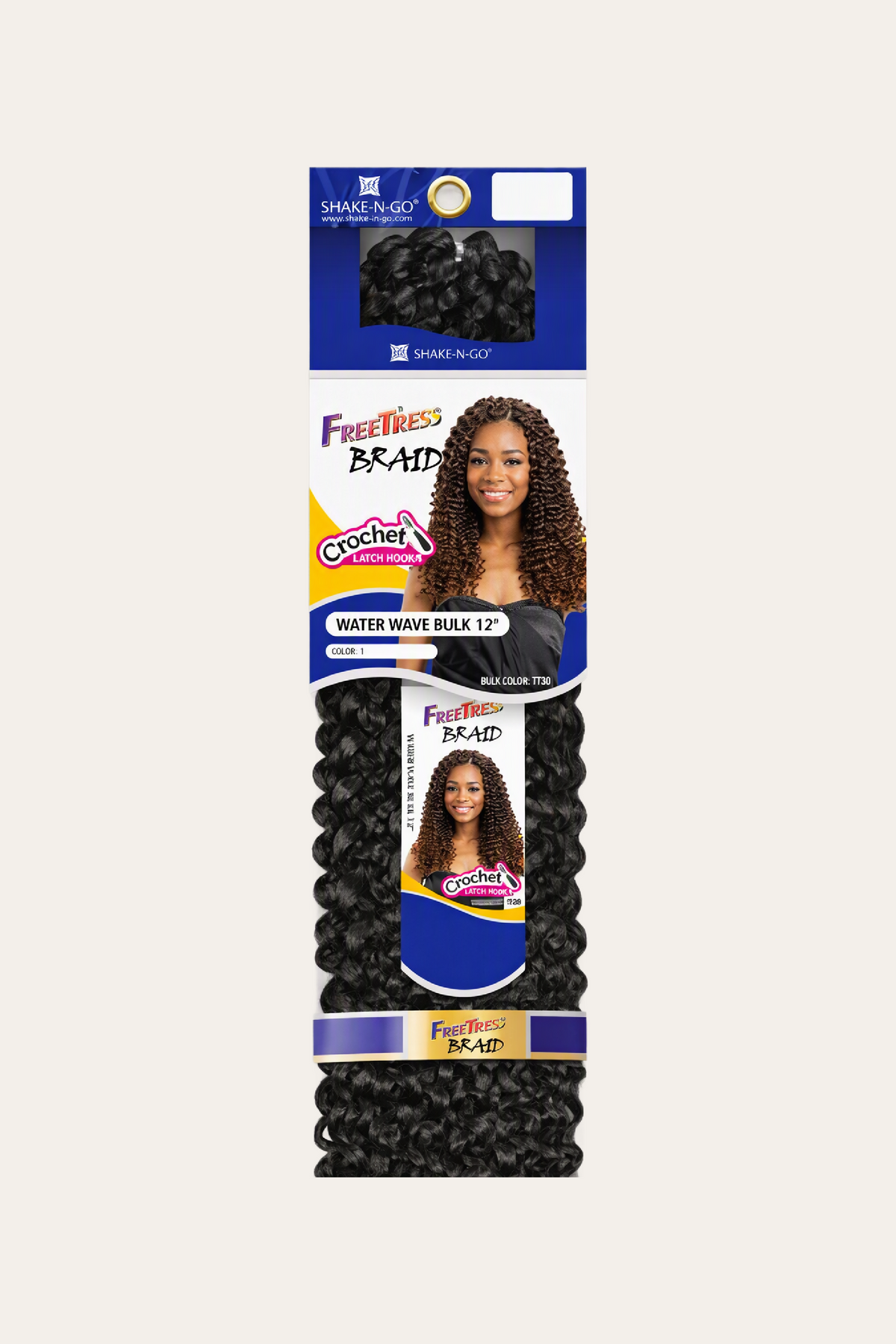 Shake-N-Go Freetress Water Wave Bulk Crochet Braid 12"