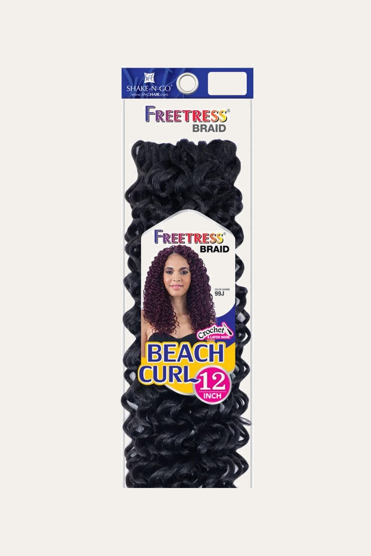 Shake n Go Freetress Crochet Braid Beach Curl 12"