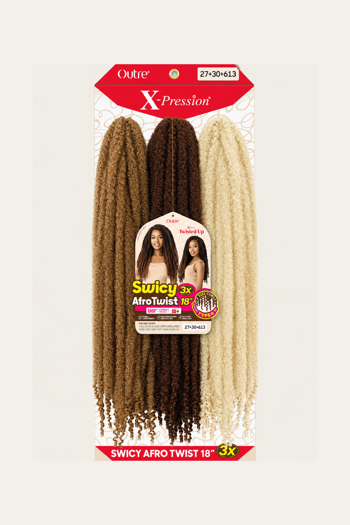 Outre X-Pression Twisted Up - Swicy Afro Twist 18"