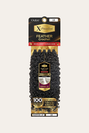 Outre X-Pression 100% Remy Human Feather Crochet - Burmese 18" - 4 Pack