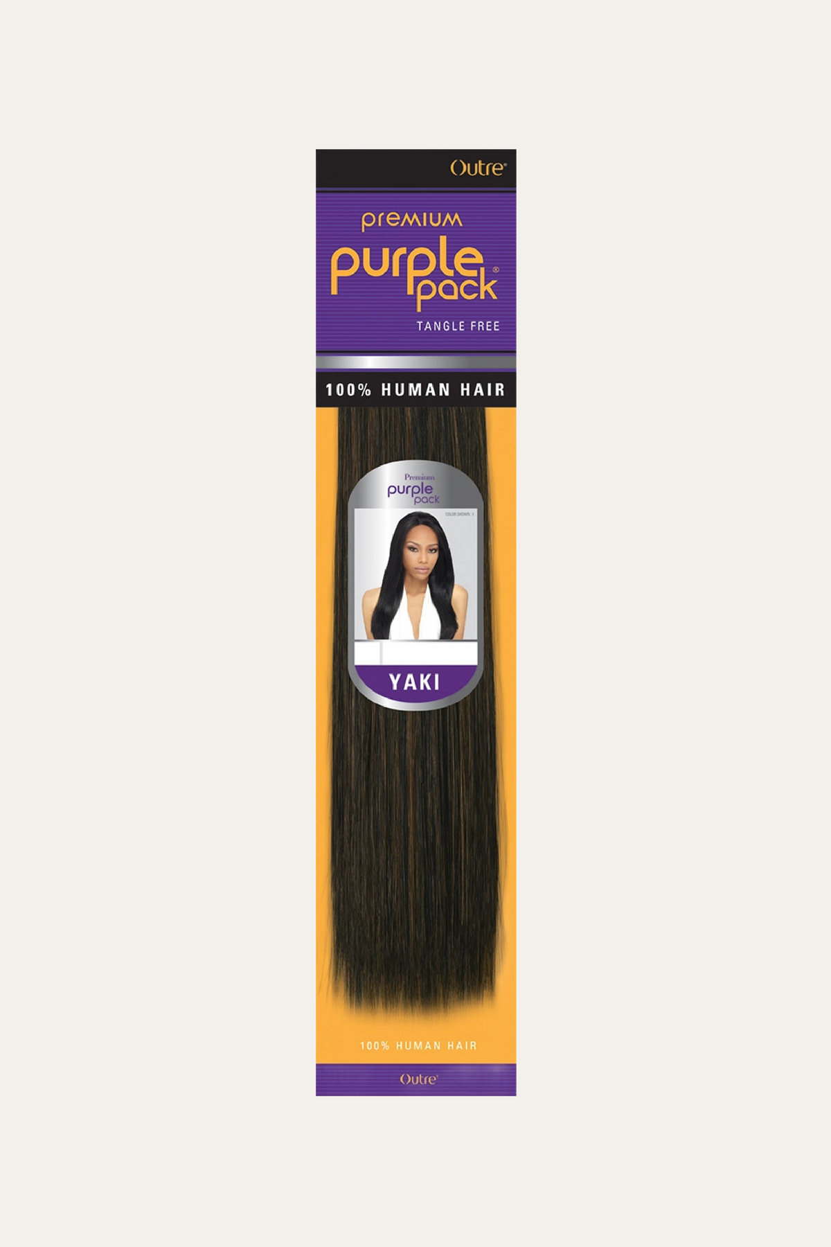 Outre Purple Pack Yaki Human Hair