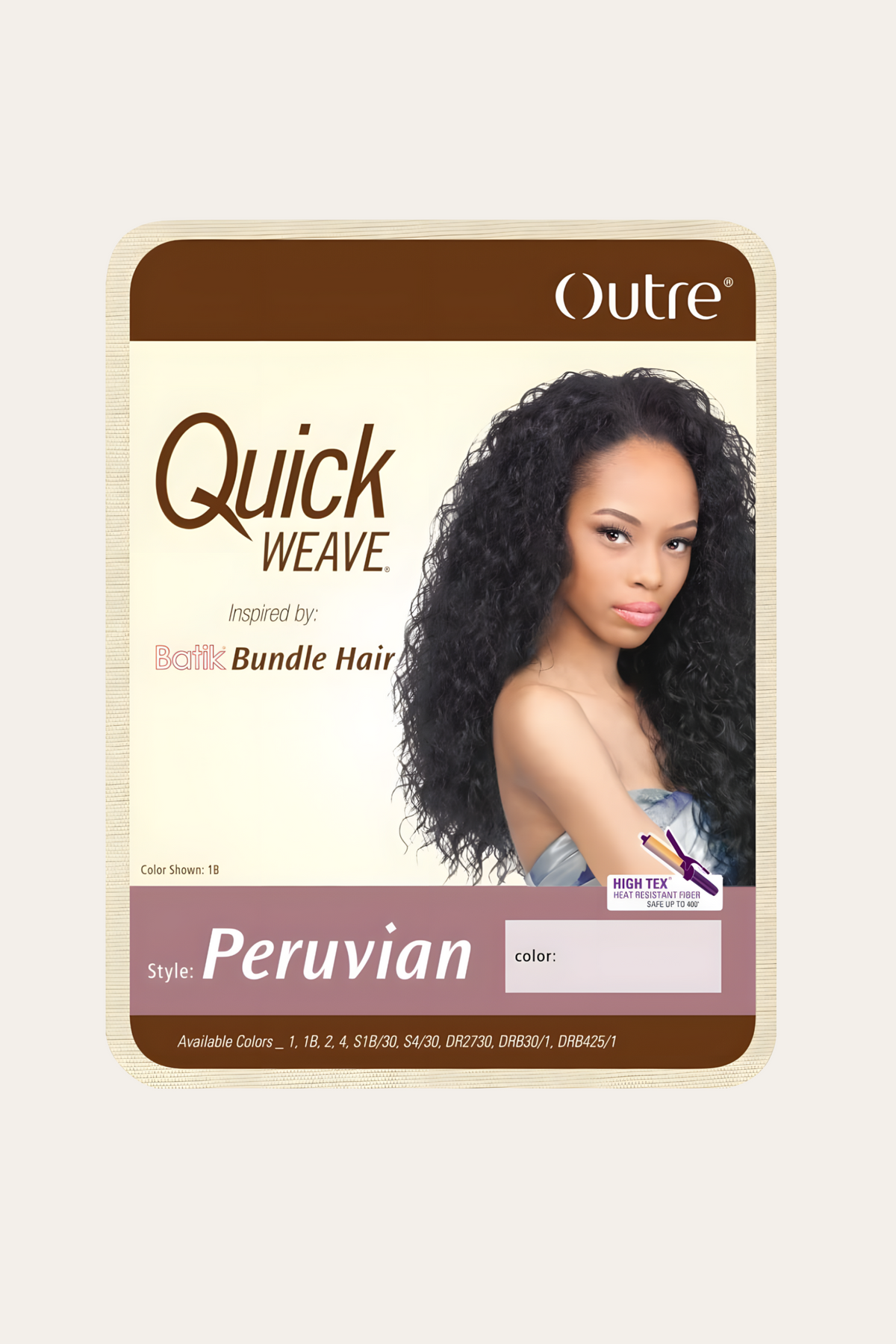 Outre Peruvian Quick Weave Batik Bundle Hair Half Wig