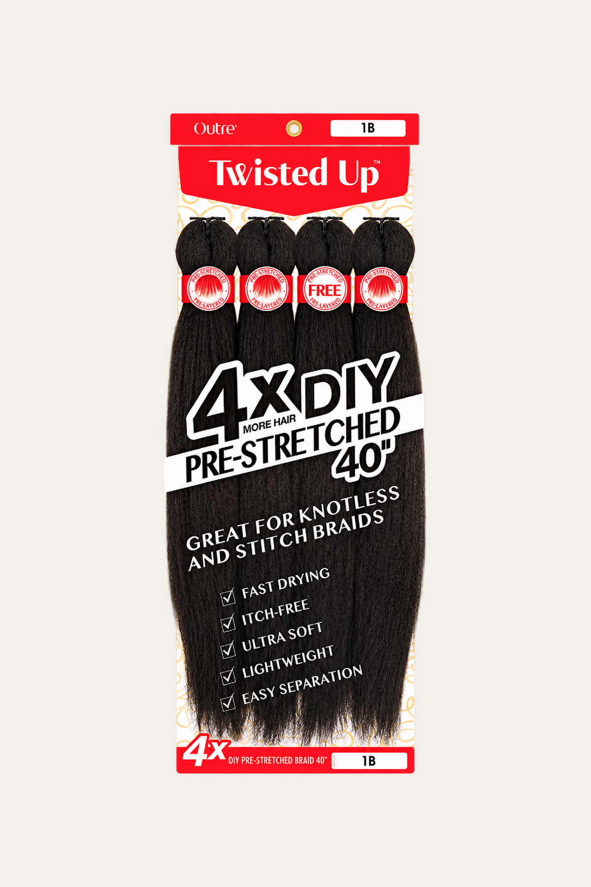Outre X-Pression Twisted Up 4X DIY Pre-Stretched Braid 50"
