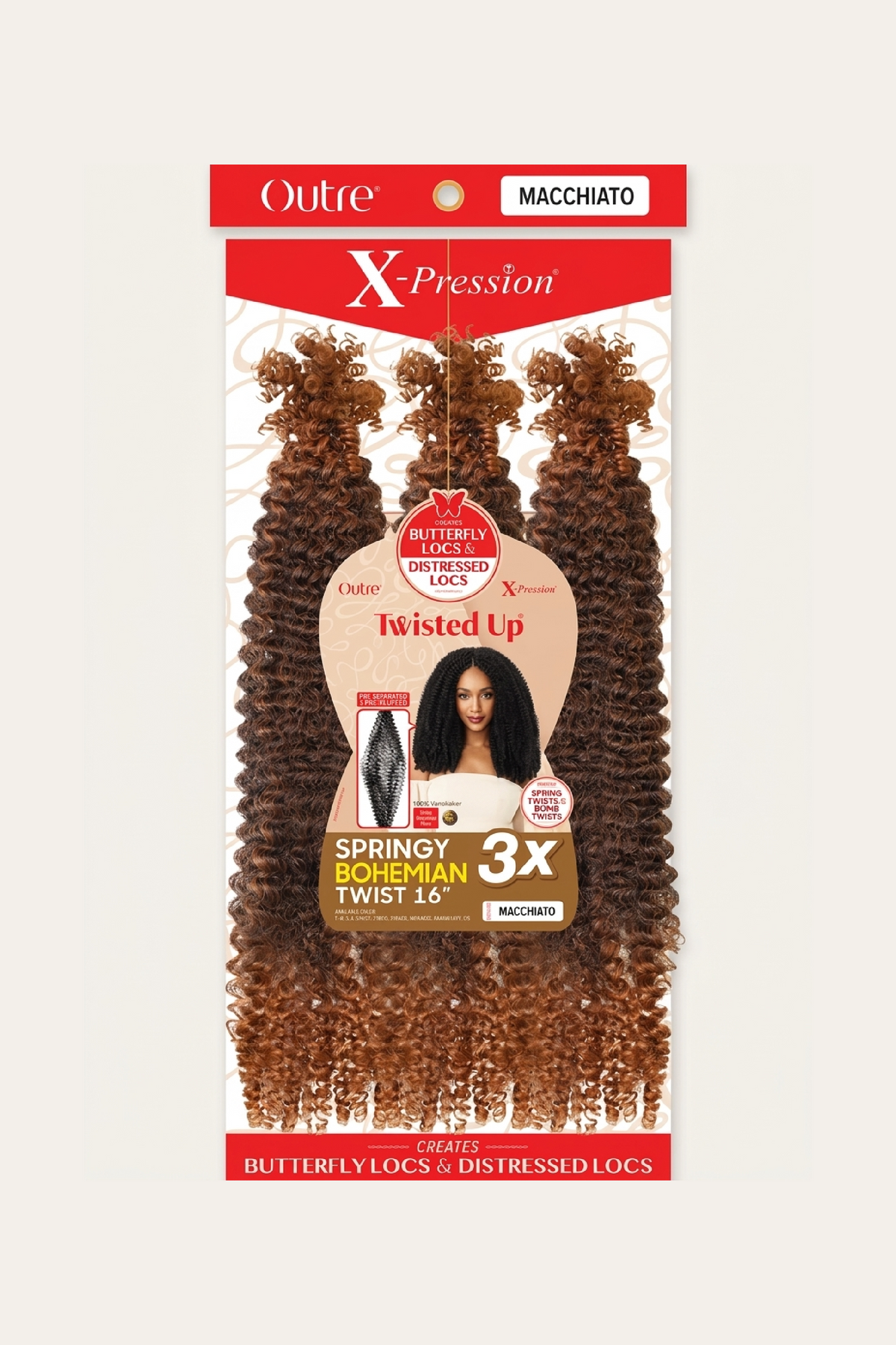 Outre X-Pression Twisted Up 3X Springy Bohemian Twist 16"