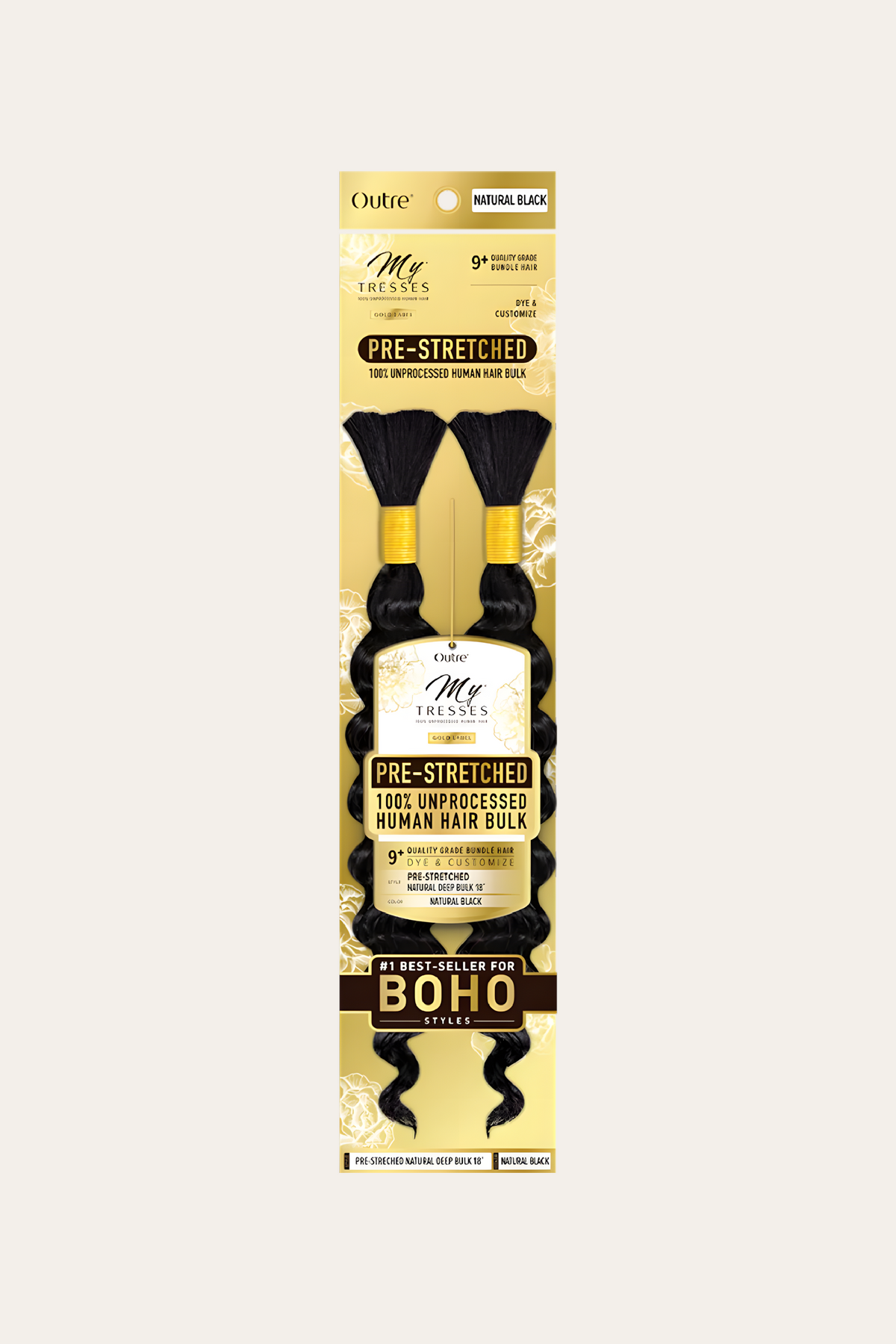 Outre MyTresses Gold Label Pre-stretched Natural Deep Bulk 18"