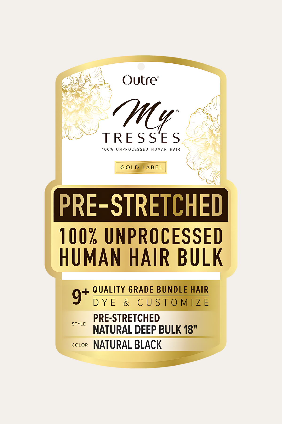 Outre MyTresses Gold Label Pre-stretched Natural Deep Bulk 18"